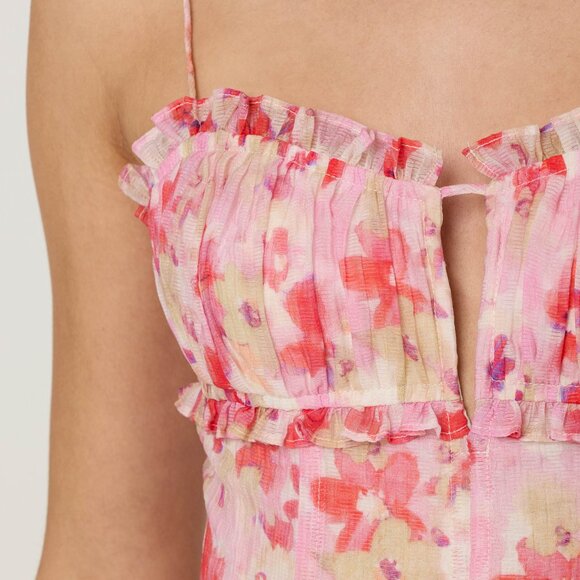 Vonnessa Pleated Tiered Maxi Dress NWT - Picture 3 of 4